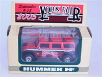 Modèle réduit Hummer H2 York Fair 2005