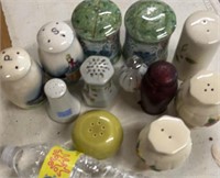 LOT OF SALT AND PEPPER SHAKERS