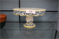 COLORFUL POTTERY CAKE STAND