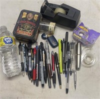 LOT OF PENS AND OFFICE SUPPLIES
