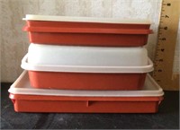 Vintage Tupperware with lids