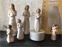 6 Willow Tree figures