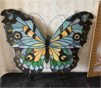 Stained glass butterfly hanging decor