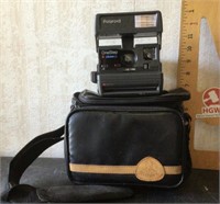 Polaroid One-step camera with case