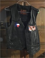 Men’s leather vest size L