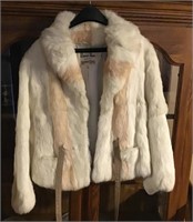 Ladies rabbit fur jacket size M