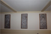 4 Wooden Carvings 36x16