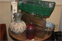 Miscellaneous Lot with Carved Wall Hanging