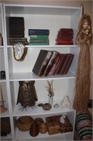 Shelf & Contents Including Vintage Books 71H