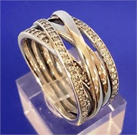 Sterling Silver 7.2g Pandora Ring Size 10