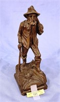 Hand Carved Wood Statue Josef Buhner 9 1/4"