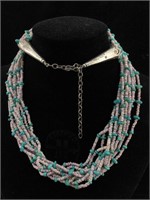 Sterling Indain necklace 28 '