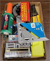 Flat of Misc Tools & Hardware