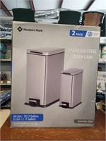 Members Mark 2pk. Stainless Steel Trash Cans