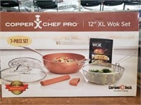 7pc. Copper Chef Pro 12" XL Wok Set