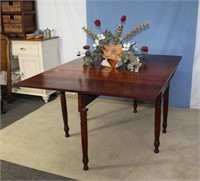 Solid Cherry Gate Leg Dining Table29h 64"L ext.