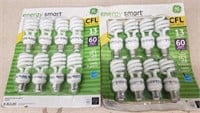 (2) 8pks. Energy Smart 60w CFL Soft White