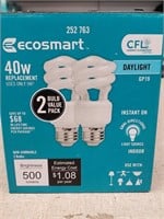 (6) 2pk. Ecosmart 40w Light Bulbs- Daylight