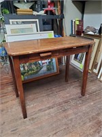 Vtg. Oak 1 Draw Desk