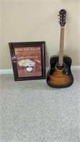 Lady Antebellum Autographed Guitar and Poster