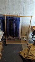 Wooden Clothes Rack (62" tall, 55" x 21")