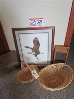 Eagle Picture 24" x 30", Baskets,