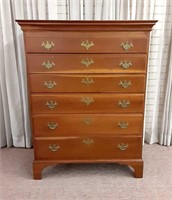 Cherry Chippendale Tall Chest