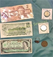 $1 Canadian bill (1867-1967) A $1 Canadian bill
