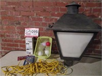 Lg. Outdoor Light 25" T, Cord, Bulbs,