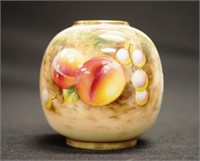 Royal Worcester signed handpainted posy vase