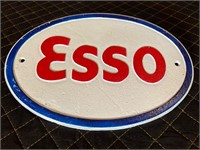 13 x 9” Heavy Cast Esso Sign