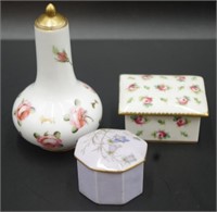 Antique Derby porcelain perfume bottle