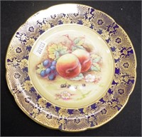 Paragon signed hand painted side plate