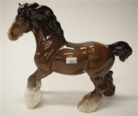 Beswick Cantering Shire horse figurine