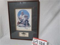 Rockwell Picture/w Lure 25" x19"