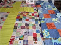 Two Small Quilts, Cross 38" x 52",