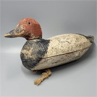 Antique Canvasback Duck Decoy