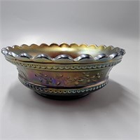 Northwood Carnival Glass Berry Bowl