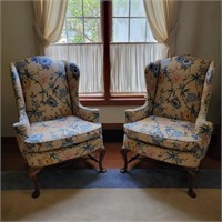 Vintage Bruce McEntire Interiors Floral Armchairs