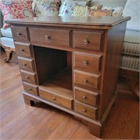 Vintage Pennsylvania House 8 Drawer Console Table