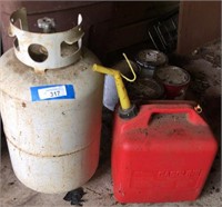 Gas tanks, Assumed to be a Propane Tank 24” H x