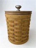 Longaberger Small canister with lidded Protector
