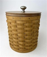 Longaberger Medium canister with lidded Protector