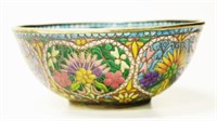 Chinese Plique a Jour enamel bowl