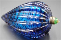 Rare Chinese blue glass Snuff Bottle