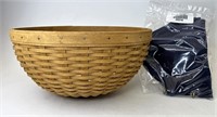 Longaberger 13 inch bowl with liner