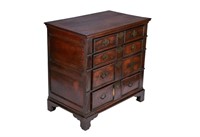 WILLIAM & MARY OAK CHEST OF DRAWERS