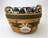 Longaberger Peppermint with Liner and Protector