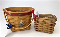 Longaberger Sweetheart Baskets with Protectors