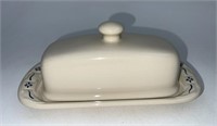 Longaberger Blue covered butter dish